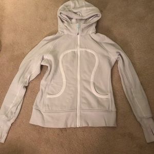 Lululemon Scuba Hoodie Size 8 light gray
